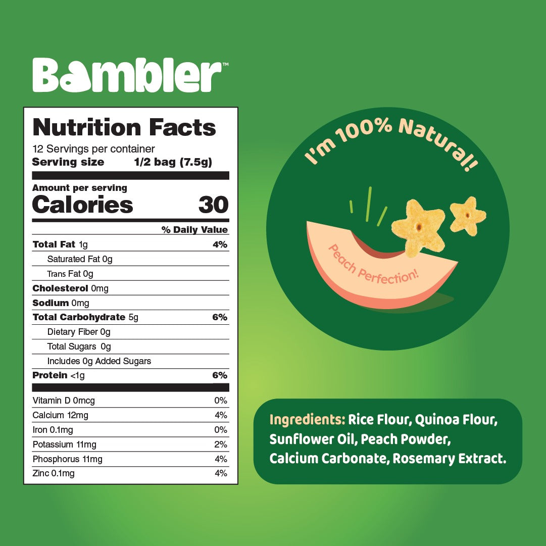 Peach & Quinoa Puffs 6pk